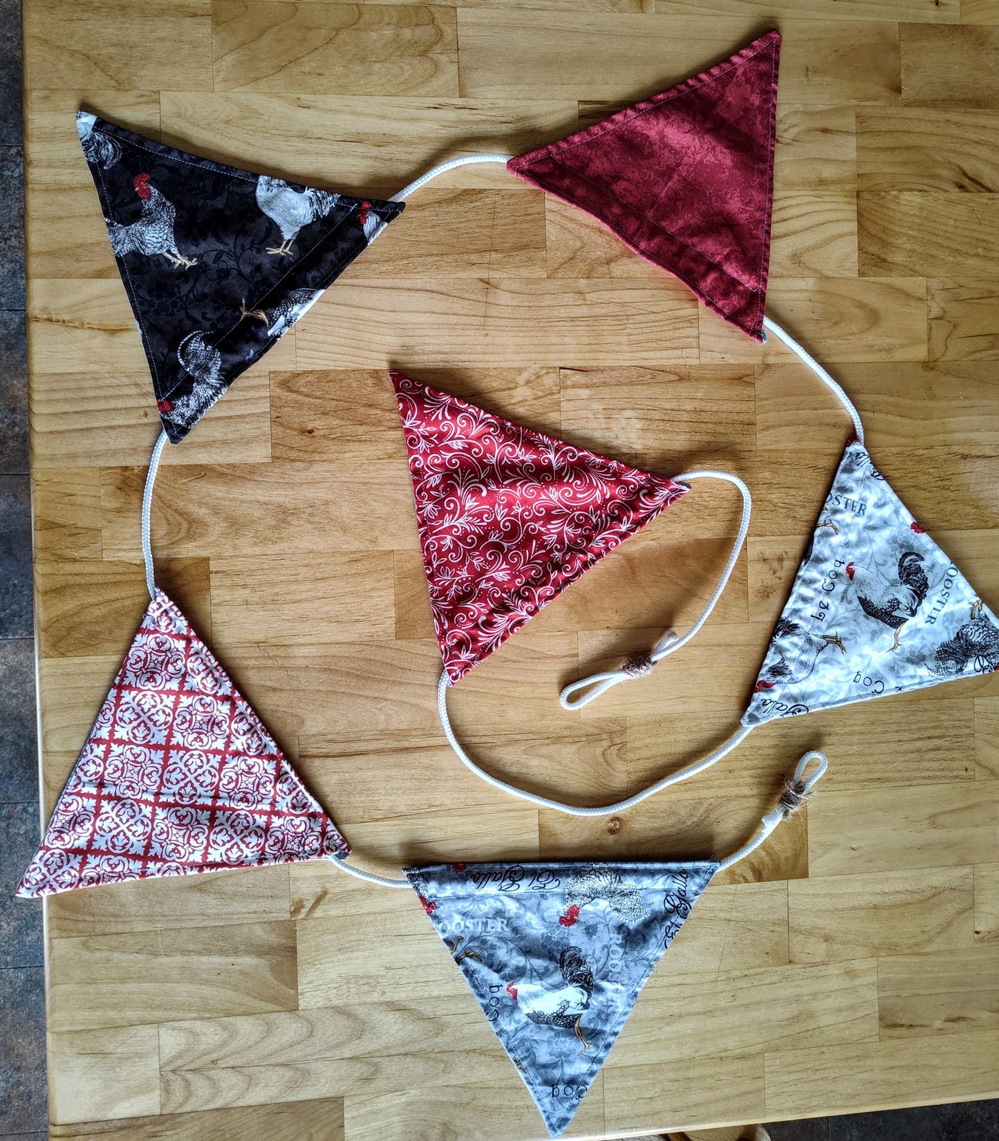 Farmhouse Country Kitchen Rooster Bunting