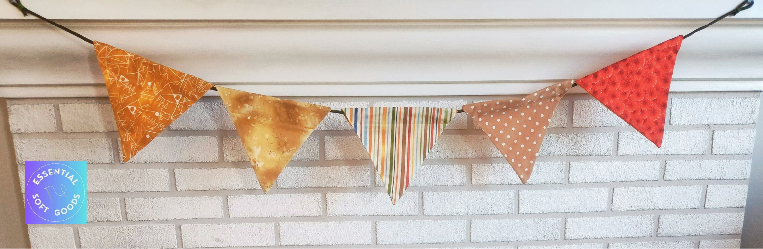 Fall bunting for autumn home decorating by essentialsoftgoods