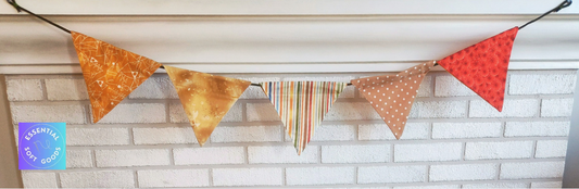 Fall bunting for autumn home decorating by essentialsoftgoods