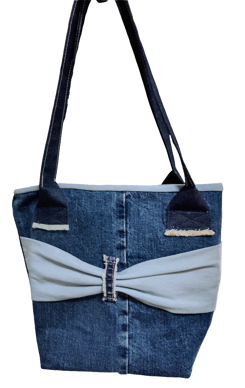 Cute Denim Bow Tote