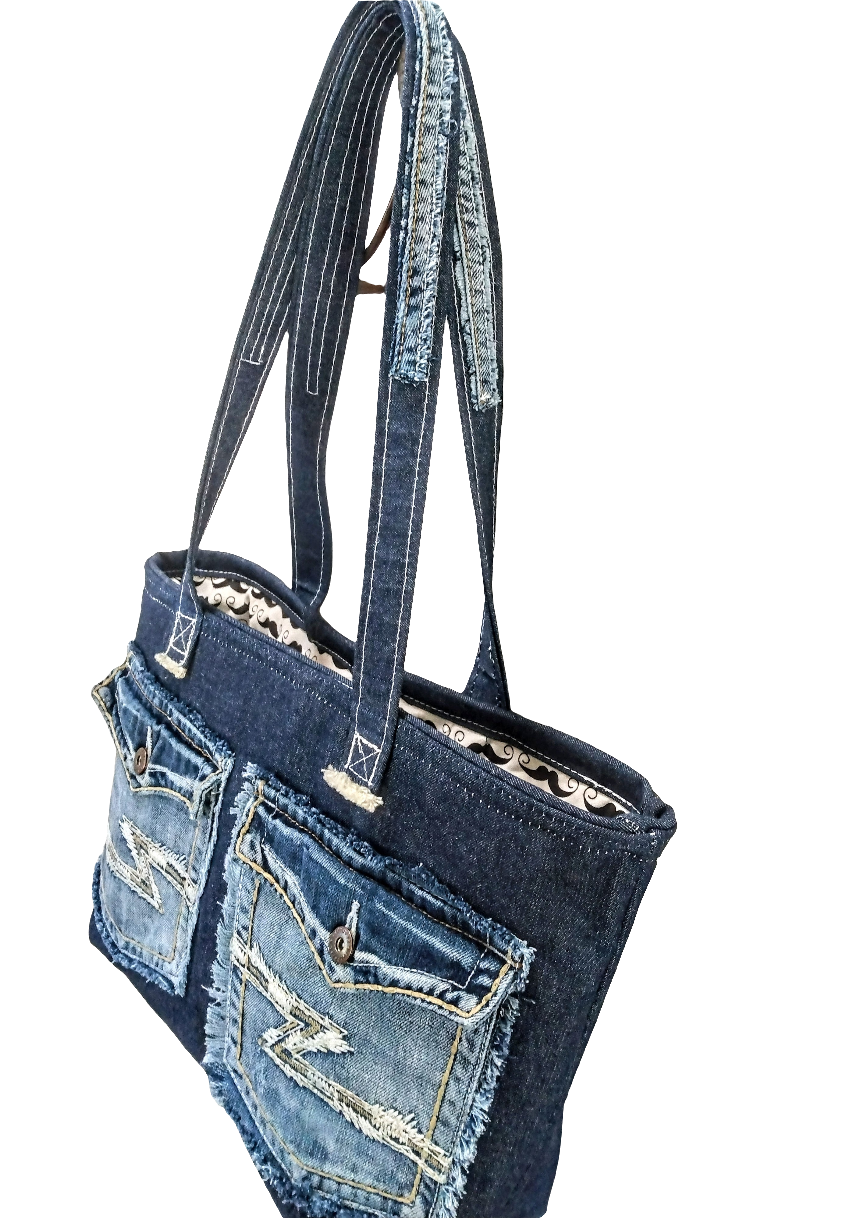 Working Girls' Denim Bag + Pouch