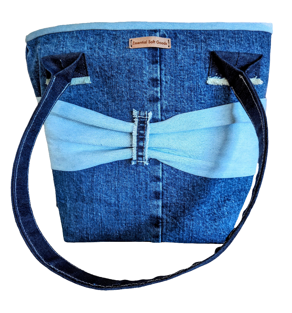 Cute Denim Bow Tote