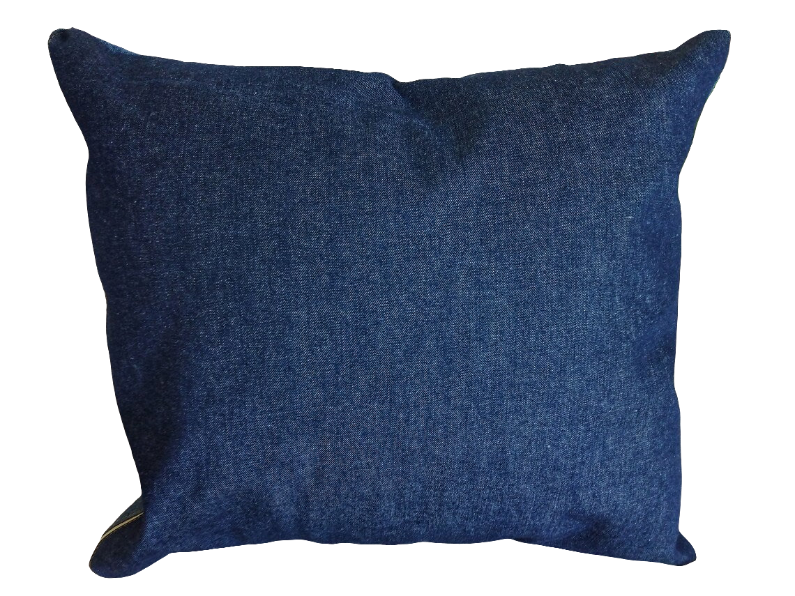 Denim Cushion Cover - Batik Sunset Insert