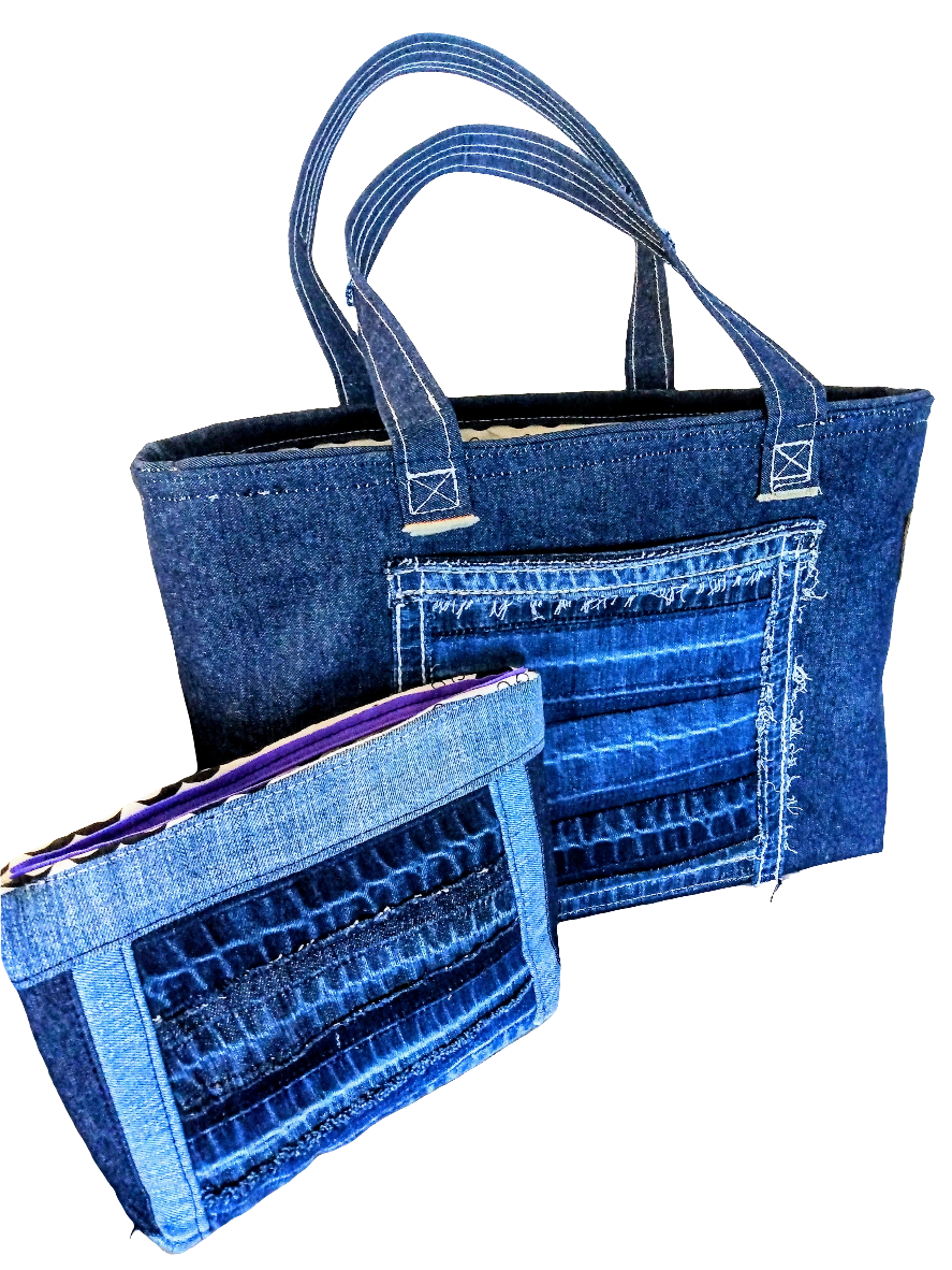 Working Girls' Denim Bag + Pouch