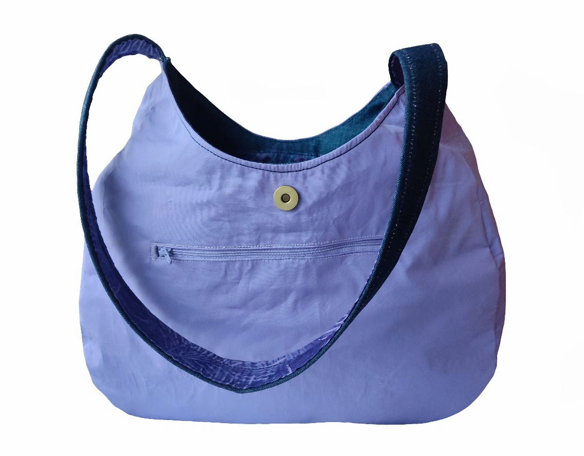 Denim shoulder bag interior -  Essential Soft Goods 