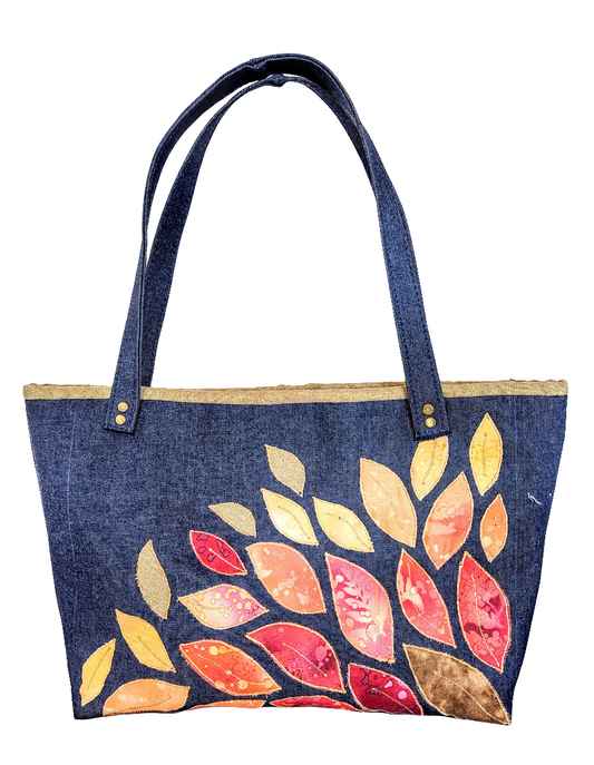 Autumn Denim Tote Bag - Daytripper Bag