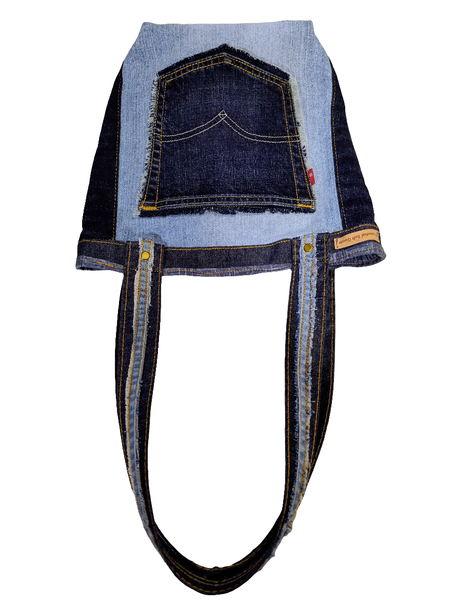 Duo-tone Denim Shoulder Bag