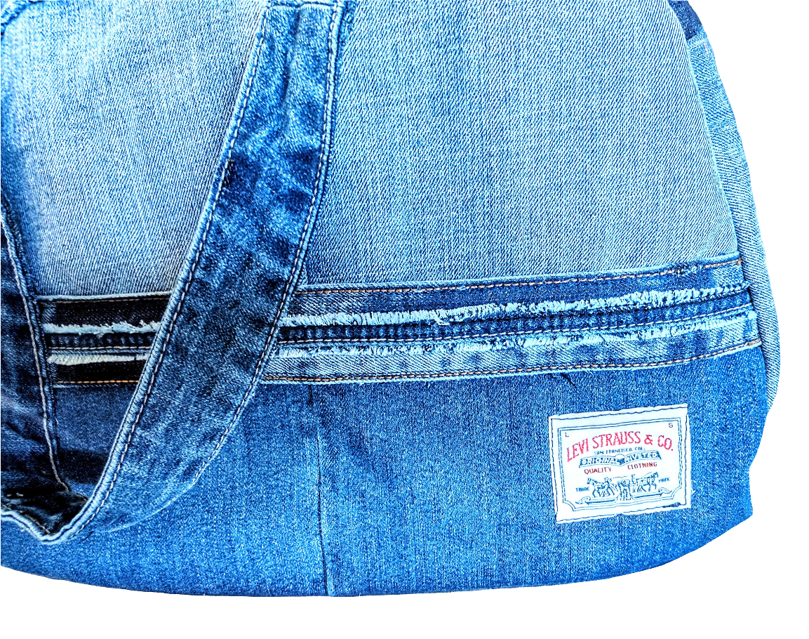 Reworked Levi's Denim - Shoulder Bag + Pouch