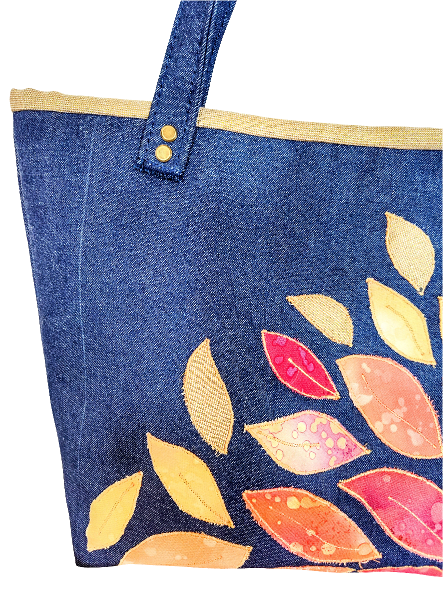 Autumn Denim Tote Bag - Daytripper Bag