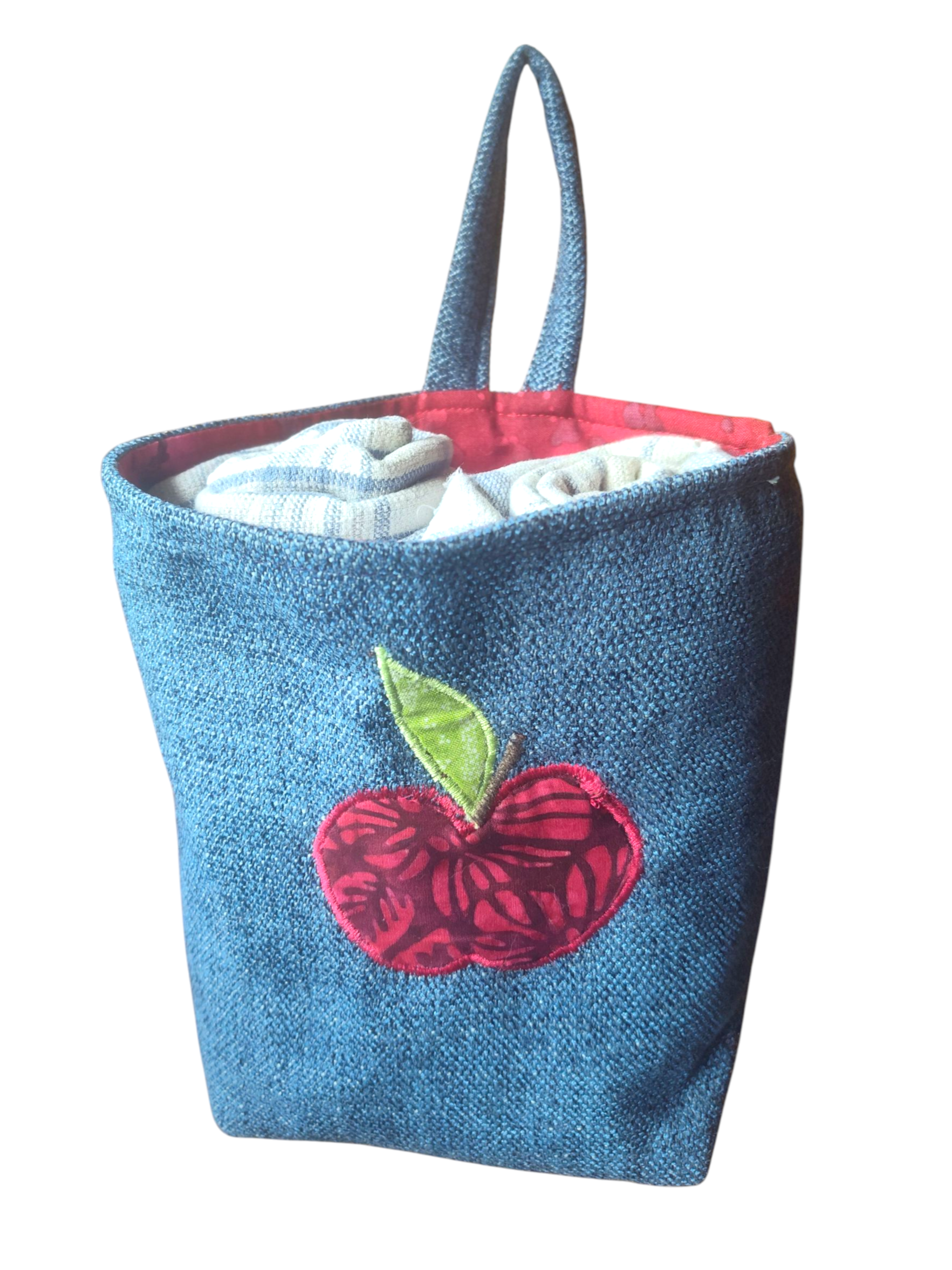 Denim Blue Hanging Basket for Kitchen