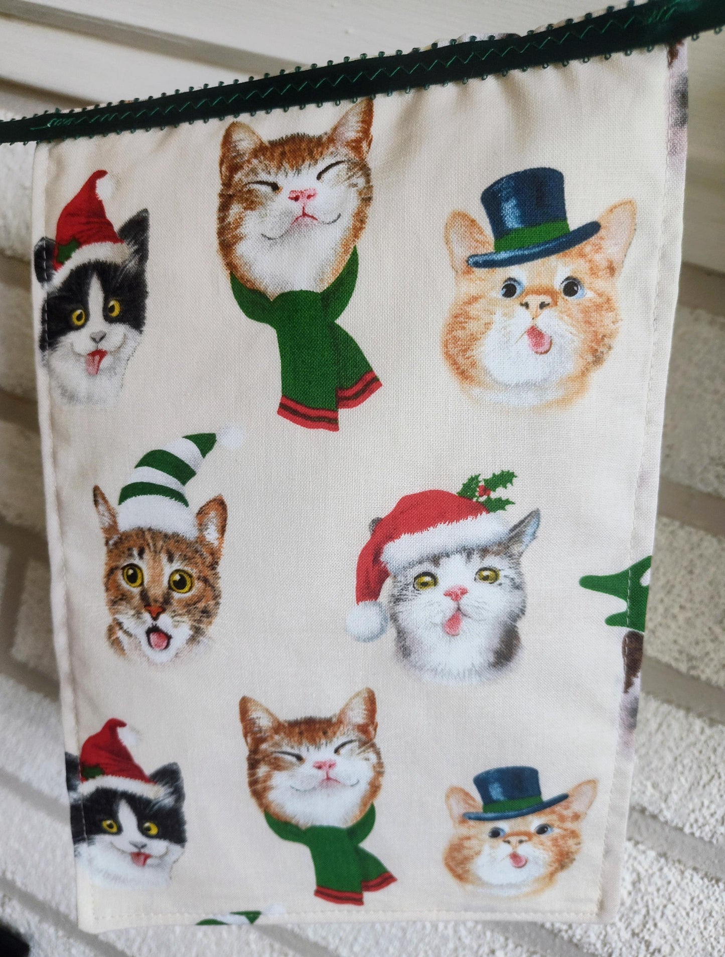 Holiday Bunting - Christmas Cats Festive  Decoration