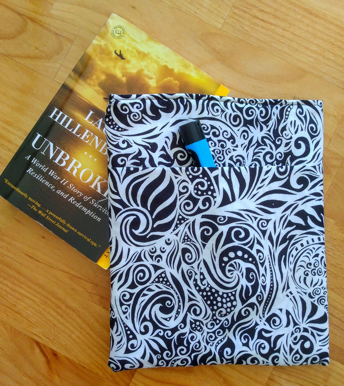 Tribal Padded Book Sleeve with Pocket: Tablet, eReader, Kindle Case